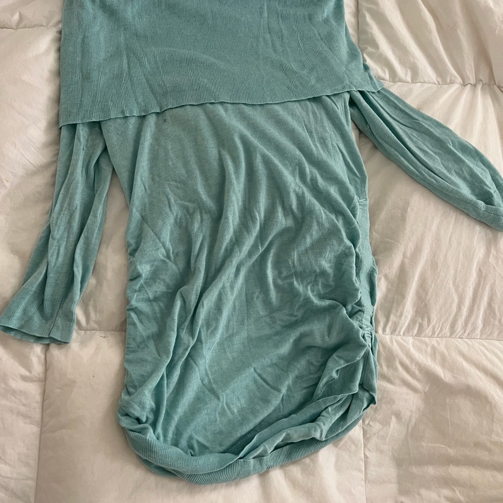 Maternity shirt- off shoulders sweater